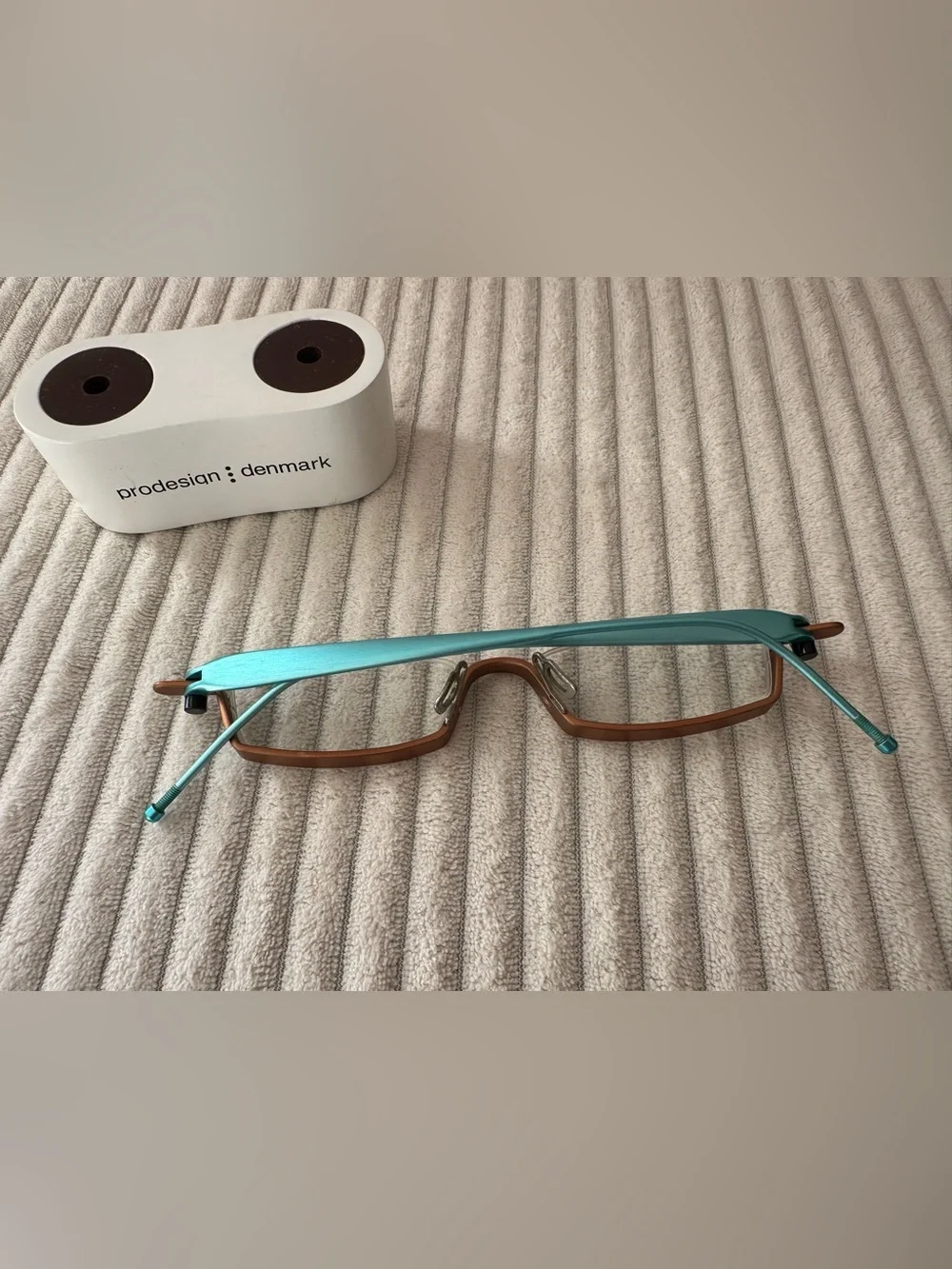 Gail Spence for Pro Design  Eyeglasses aluminum Brown & Turquoise
